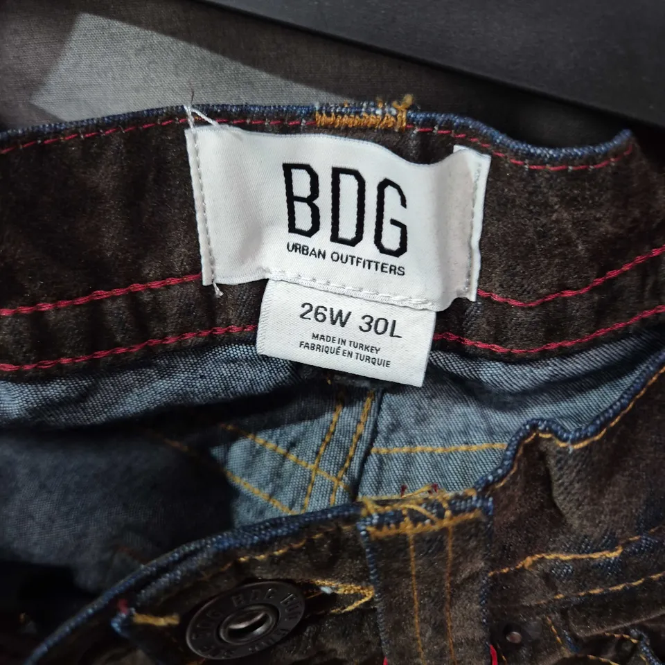 BDG URBAN OUTFITTERS JEANS – BROWN WASH, WOMEN’S, UK 6 (US 26W X 30L)