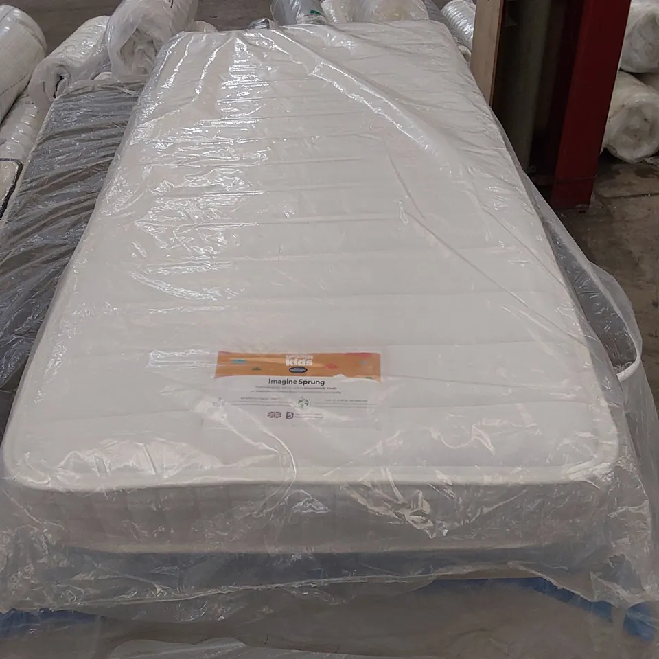 QUALITY BAGGED SILENTNIGHT HEALTHY GROW KIDS TRADITIONAL SPRUNG SINGLE 3' MATTRESS 