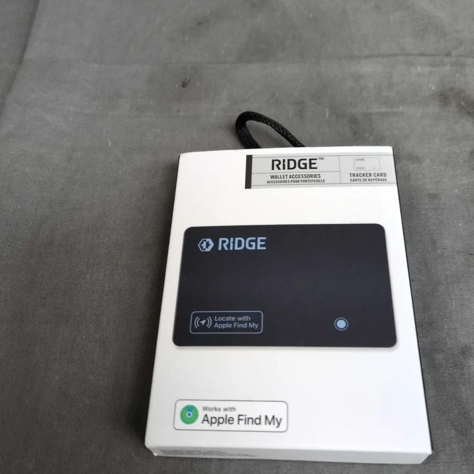 RIDGE WALLET – BLACK SLIM CARD HOLDER WITH APPLE FIND MY COMPATIBILITY
