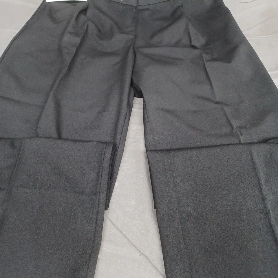 ZARA STRAIGHT LEG DRAWSTRING TROUSERS, BLACK/WHITE - UK SIZE XL