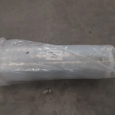 BRAND NEW BAGGED AND ROLLED CAMBRIDGE MATTRESS - 3FT SINGLE