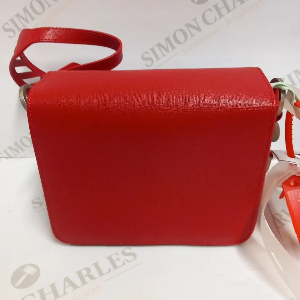 BOXED OFF-WHITE RED FLAP BAG