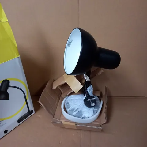 BOXED JOHN LEWIS BLACK BRANDON TASK TABLE LAMP