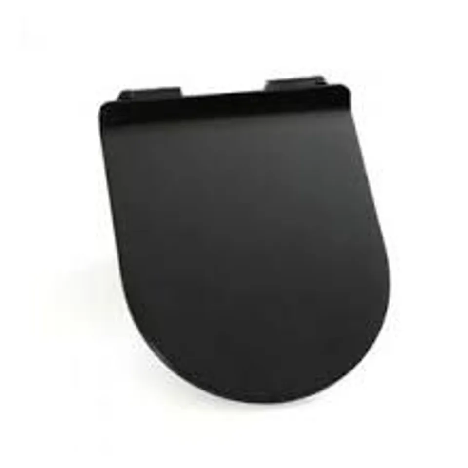 BOXED VERONA WALL HUNG SOFT CLOSE TOILET SEAT MATT BLACK