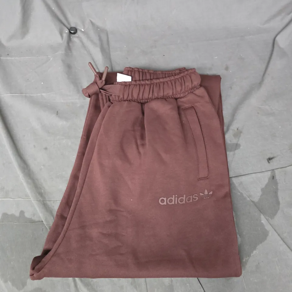 ADIDAS WIDE LEG JOGGERS IN CHOCOLATE SIZE SMALL