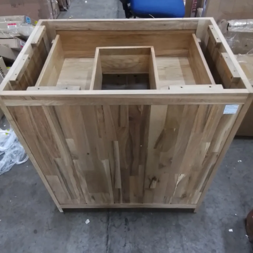 SYCAMORE SOLID OAK 750MM FREE-STANDING VANITY UNIT WITH TOP AND BASIN (3 PIECES)