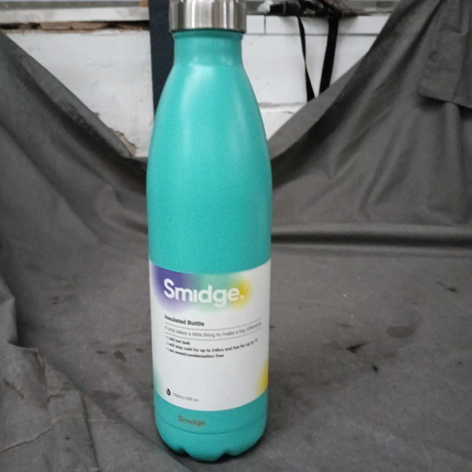 SMIDGE INSULATED DRINKS BOTTLE - GREEN - 750ML