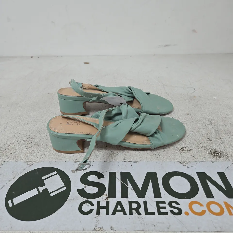 MODA TEAL KNOT-FRONT WEDGE SANDALS – WOMEN'S, SIZE EU 41
