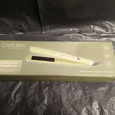 CARMEN CERAMIC HAIR STRAIGHTENER – BOXED