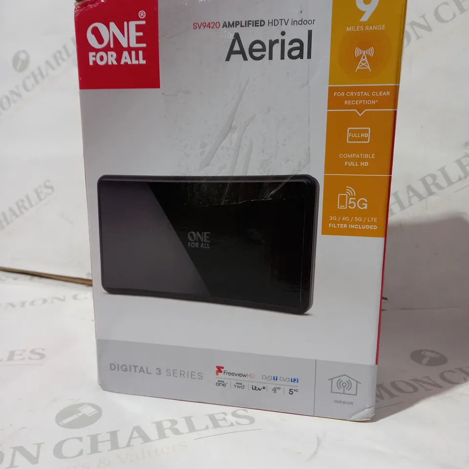 ONE FOR ALL SV9420 AMPLIFIED HDTV INDOOR AERIAL  RRP £24.99