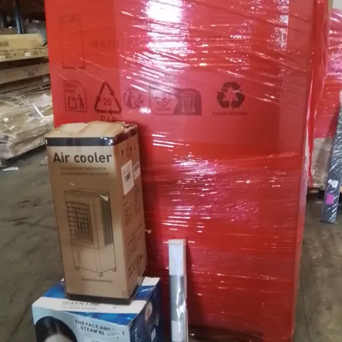 PALLET OF ASSORTED HOUSEHOLD GOODS AND PRODUCTS TO INCLUDE;HAIR STEAMER,AIR COOLER,ROLLER BLINDS
