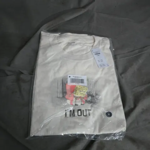 HOLLISTER HEAVYWEIGHT BOXY FIT T-SHIRT - WHITE, UK XL