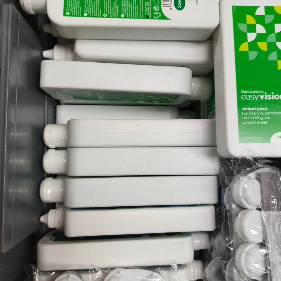 APPROXIMATELY 15 ASSORTED CONTACT LENS SOLUTION PRODUCTS - COLLECTION ONLY 