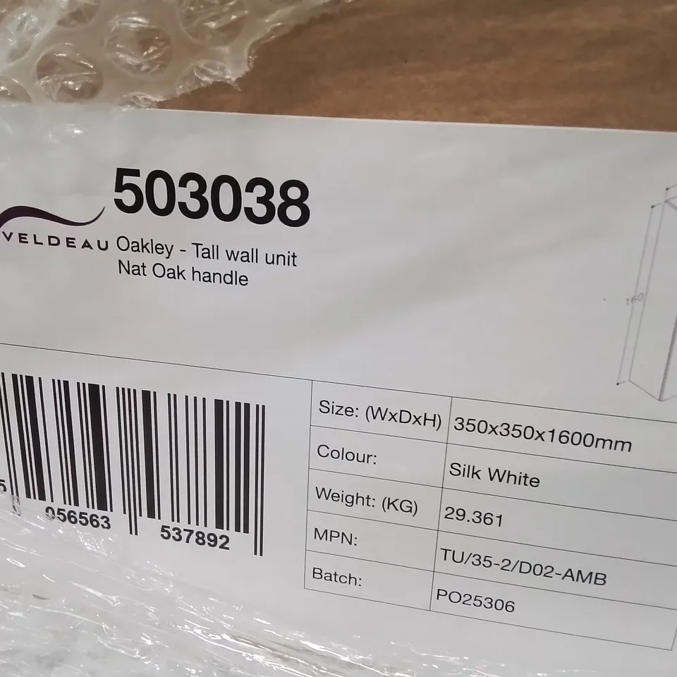 PALLET OF ASSORTED BATHROOM CABINETS AND FITTINGS 