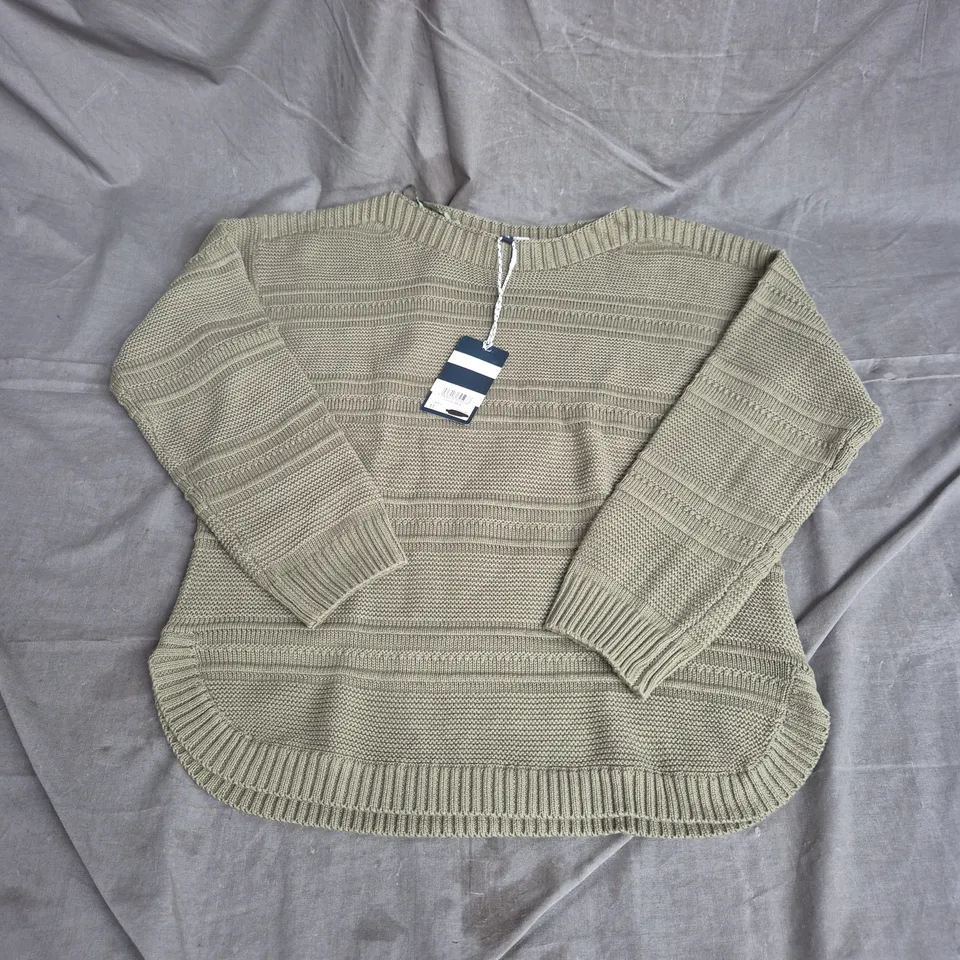 CREW CLOTHING COMPANY TALI JUMPER IN GREEN SIZE 12