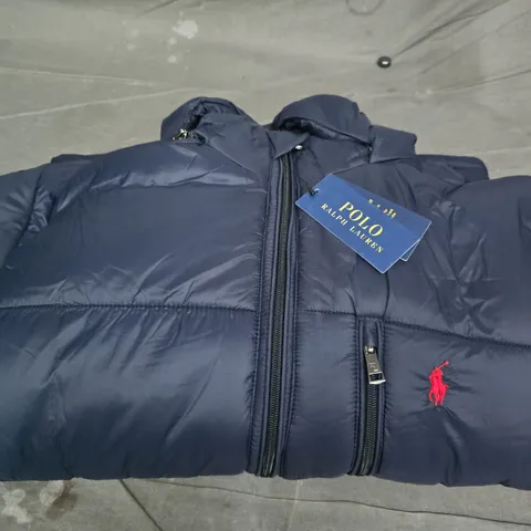 POLO RALPH LAUREN NAVY DOWN PUFFER JACKET – MEDIUM 