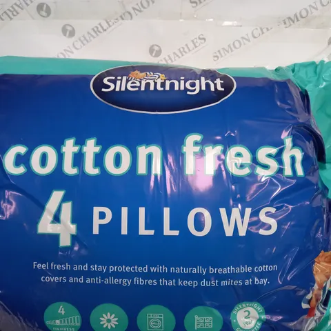 SILENTNIGHT COTTON FRESH 4 PILLOWS 
