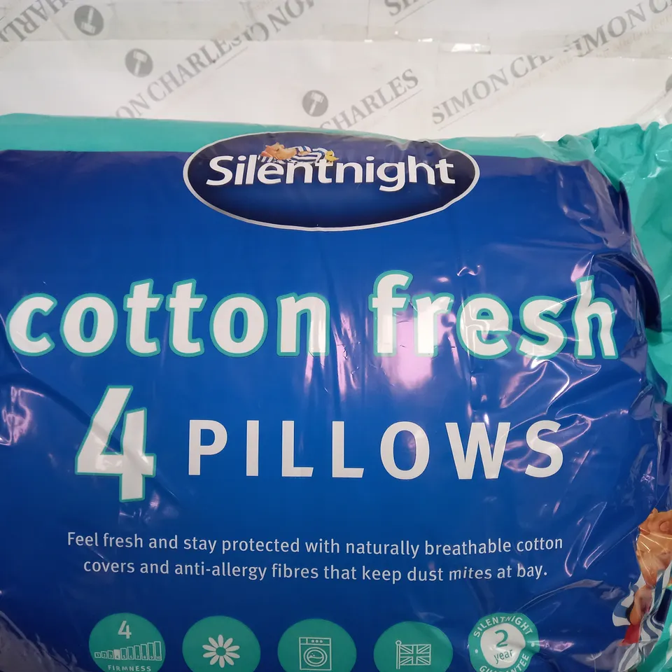 SILENTNIGHT COTTON FRESH 4 PILLOWS 