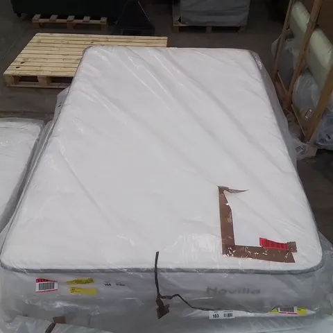 QUALITY BAGGED NOVILLA 25CM ORTHO MEMORY FOAM POCKET SPRUNG 135CM SMALL DOUBLE MATTRESS