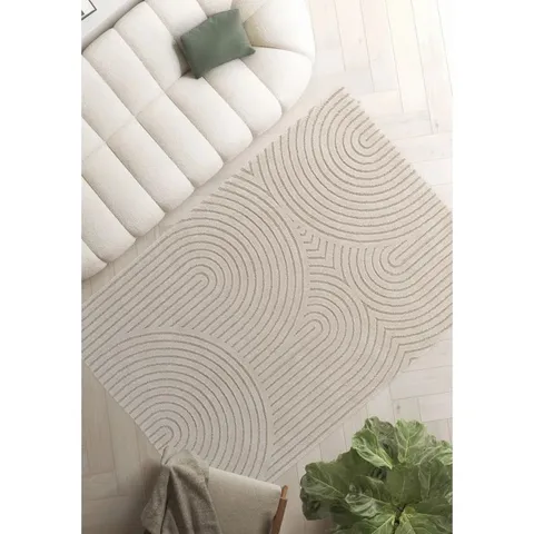 MOYA GREY BEIGE RUG APPROXIMATELY 200X290CM
