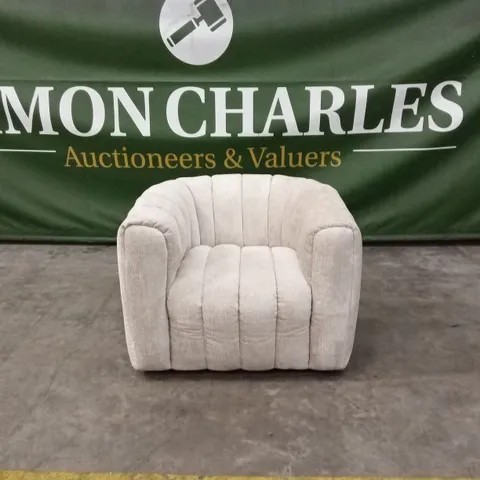 QUALITY DESIGNER FABRIC 360° SWIVEL ARMCHAIR