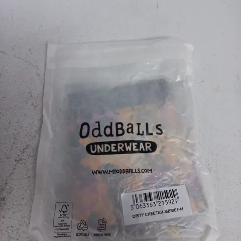 ODDBALLS UNDERWEAR β DIRTY CHEETAH BRIEFS, MEN'S SIZE M