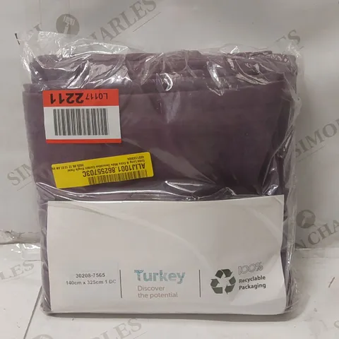 BAGGED EXTRA LONG & EXTRA WIDE DECORATIVE CURTAIN SINGLE PANEL - 140 x 325cm