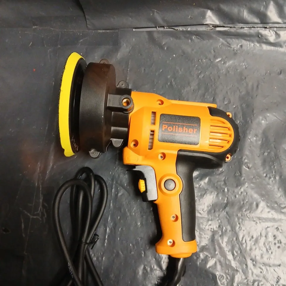 CORDED POLISHER WITH 125MM PAD – ORANGE/BLACK 