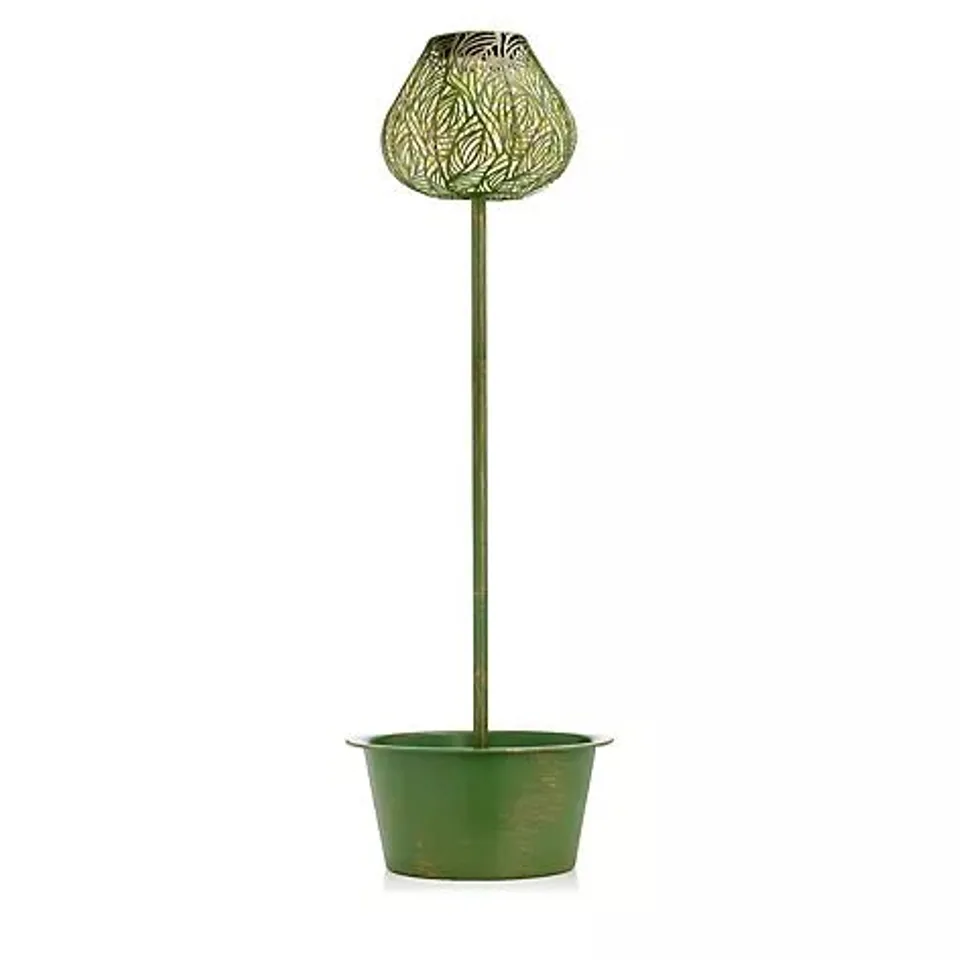 GARDEN REFLECTIONS PLANTER AND SOLAR LIGHT