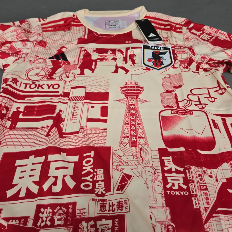 ADIDAS JAPAN FOOTBALL SHIRT - SIZE MEDIUM