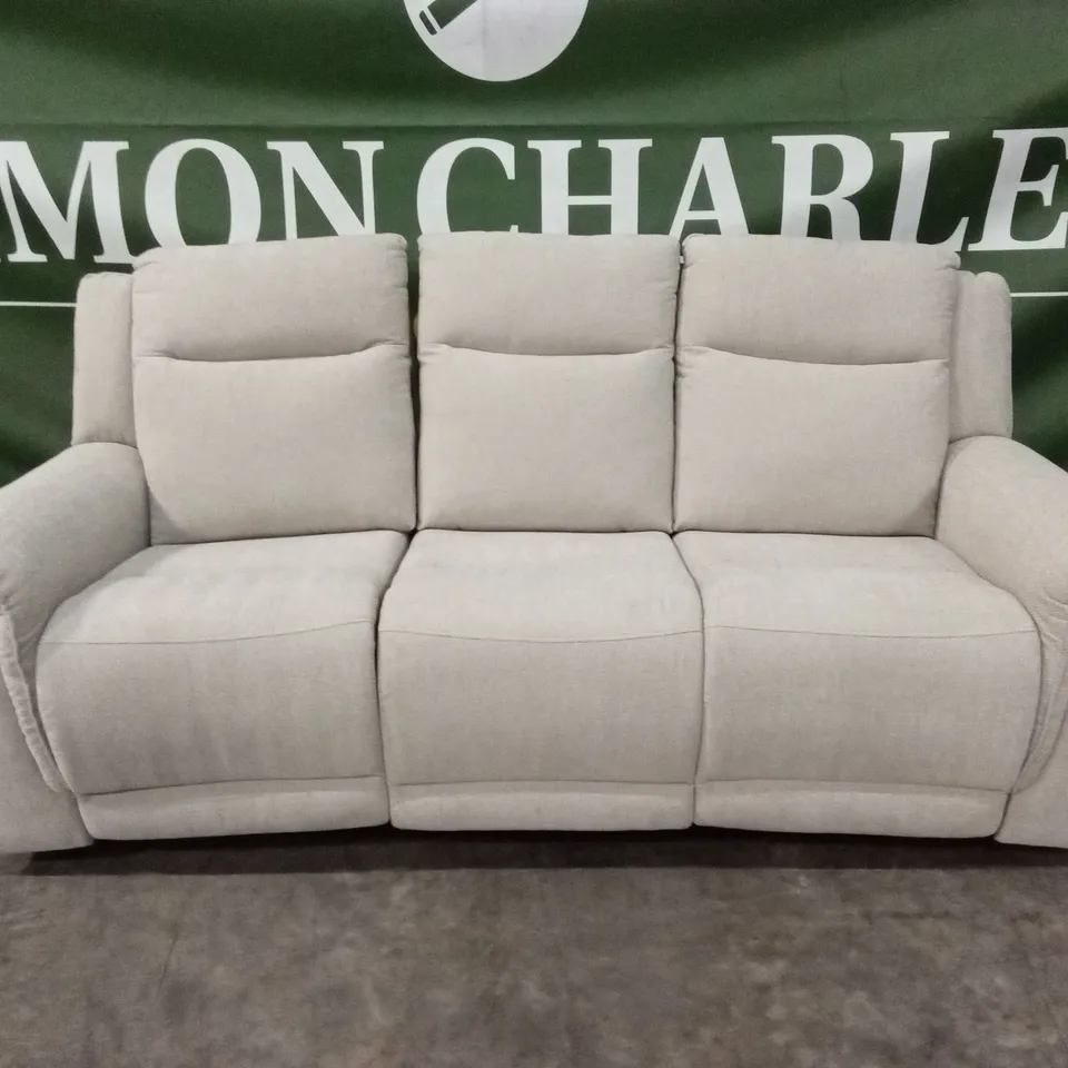 MIRO 3 SEATER MANUAL FABRIC RECLINER SOFA RRP £999