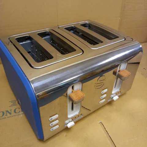 SWAN NORDIC 4 SLICE TOASTER BLUE