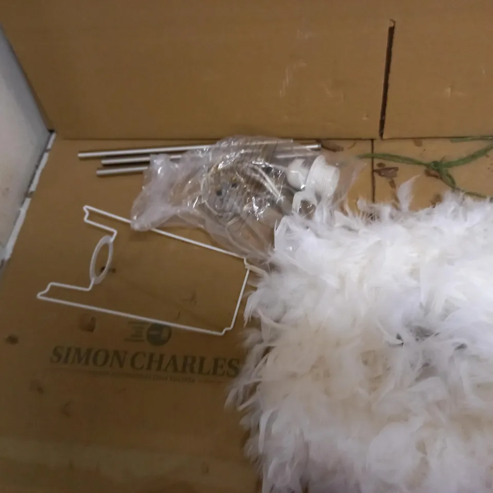 ELLIE TABLE LAMP - WHITE RRP £48