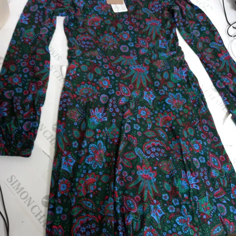 WOMANS BODEN FLORAL PATTERNED LONG DRESS - SIZE UK 8R