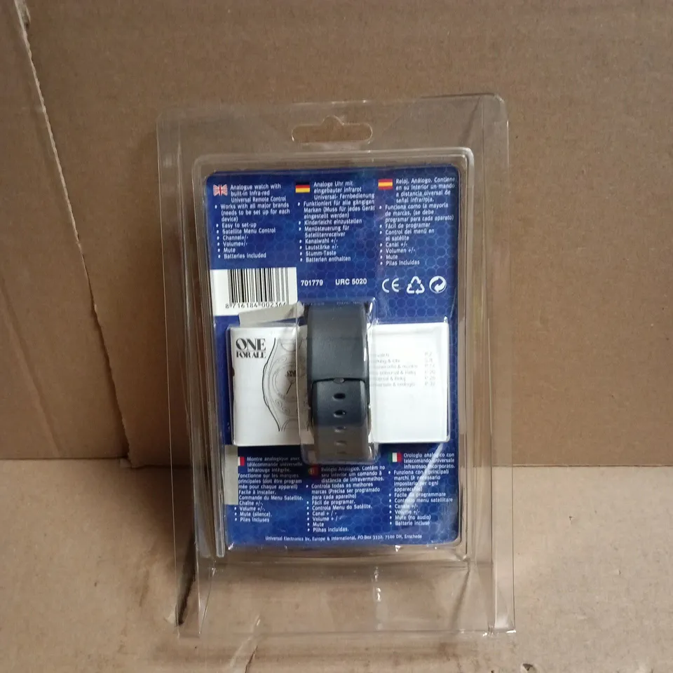 BOX OF 6 ONE FOR ALL UNIVERAL REMOTE CONTROL WATCHES