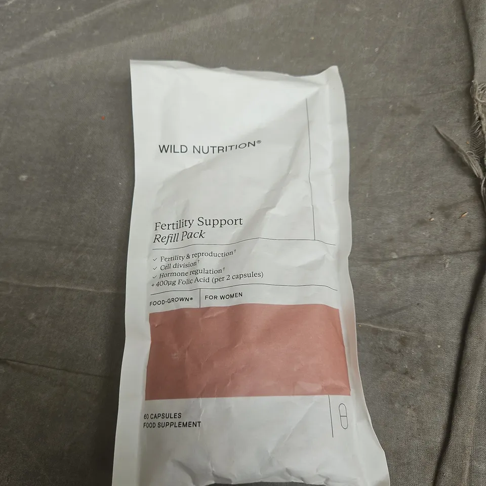 WILD NUTRITION FERTILITY SUPPORT REFILL PACK – 60 CAPSULES 