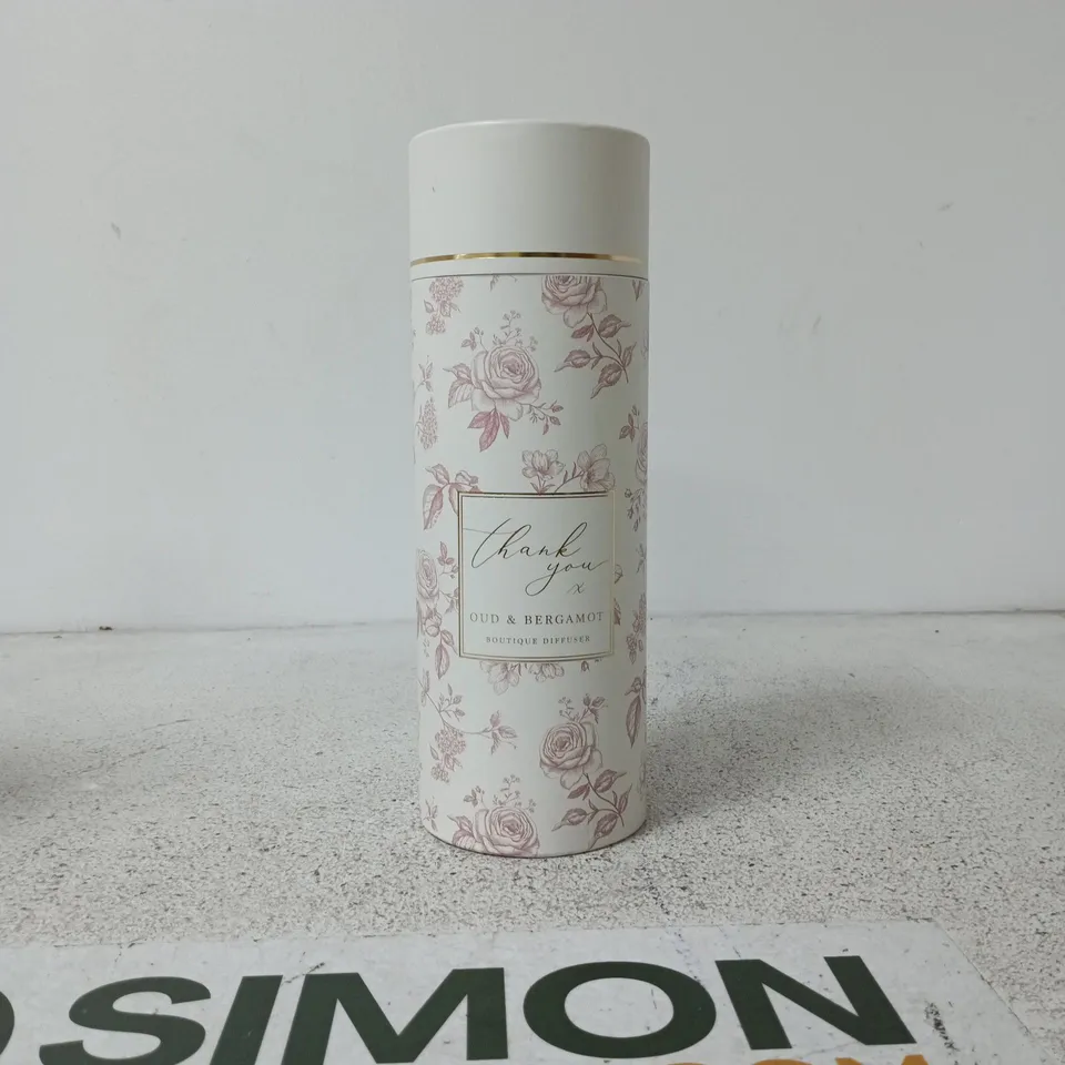 LESSER AND PAVEY HEARTS DESIGNS THANK YOU OUD AND BERGAMOT BOUTIQUE DIFFUSER