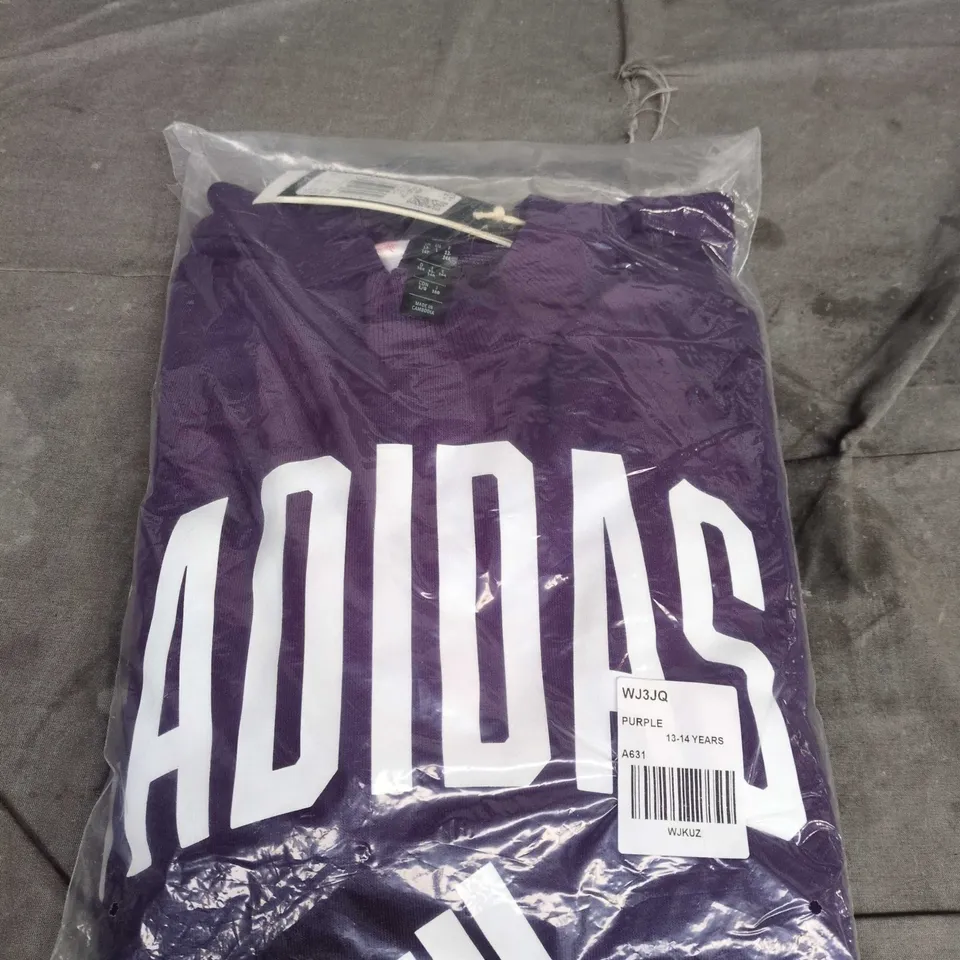 ADIDAS KIDS PURPLE SWEATSHIRT 13-14 YEARS 