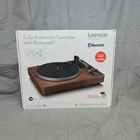 LENCO LBTA-165WD FULLY AUTOMATIC TURNTABLE WITH BLUETOOTH β BOXED