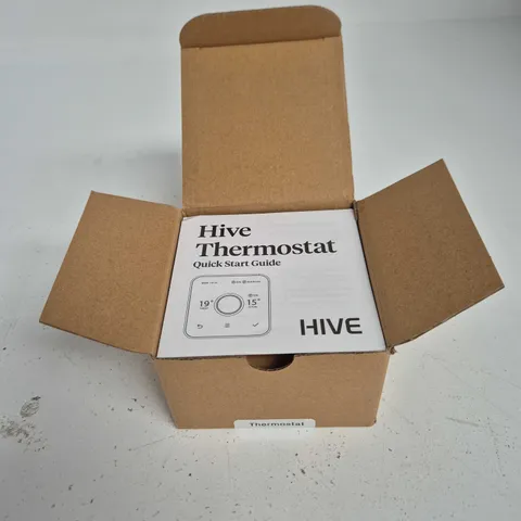 HIVE THERMOSTAT – GLASS-FRONTED UNIT WITH QUICK START GUIDE, BOXED