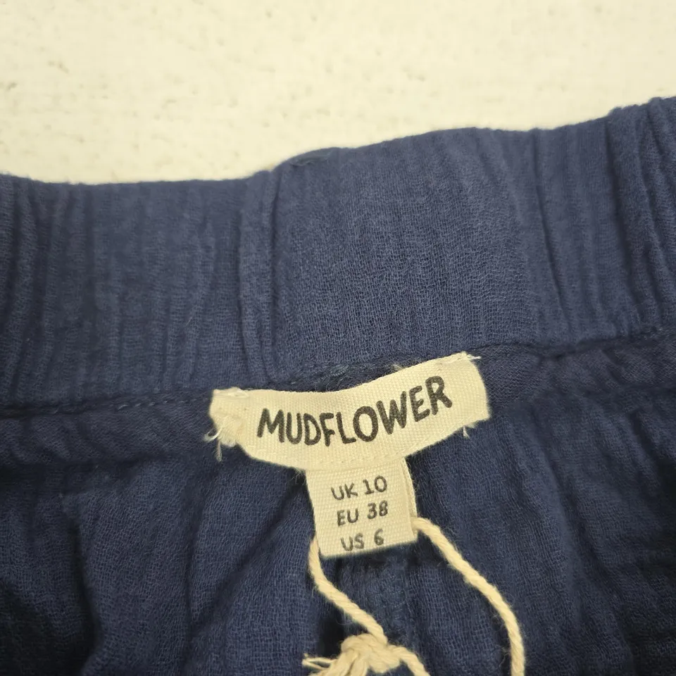 MUDFLOWER NAVY SHORTS – UK 10 (EU 38, US 6)
