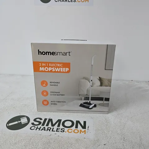 HOMESMART 2-IN-1 ELECTRIC MOP SWEEP, BOXED