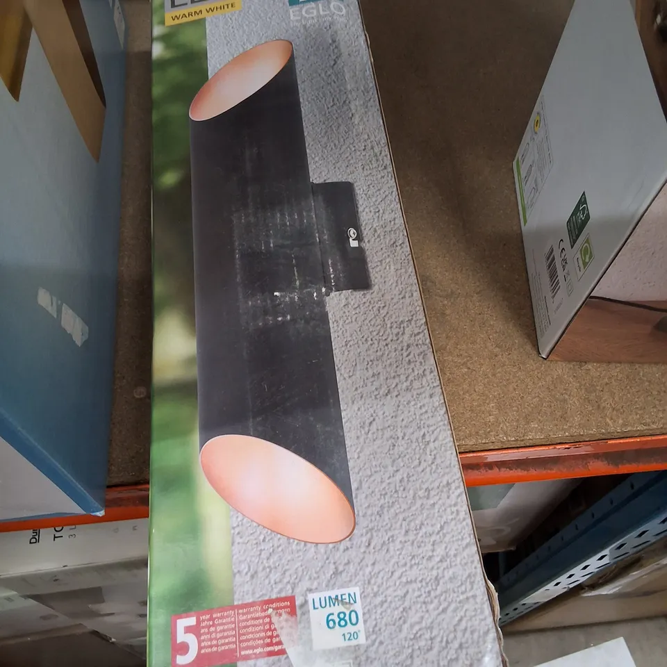 EGLO LED WALL LIGHT– WARM WHITE 3000K, 680 LM, IP44 (MODEL AGOLADA) (VERIFY MODEL)