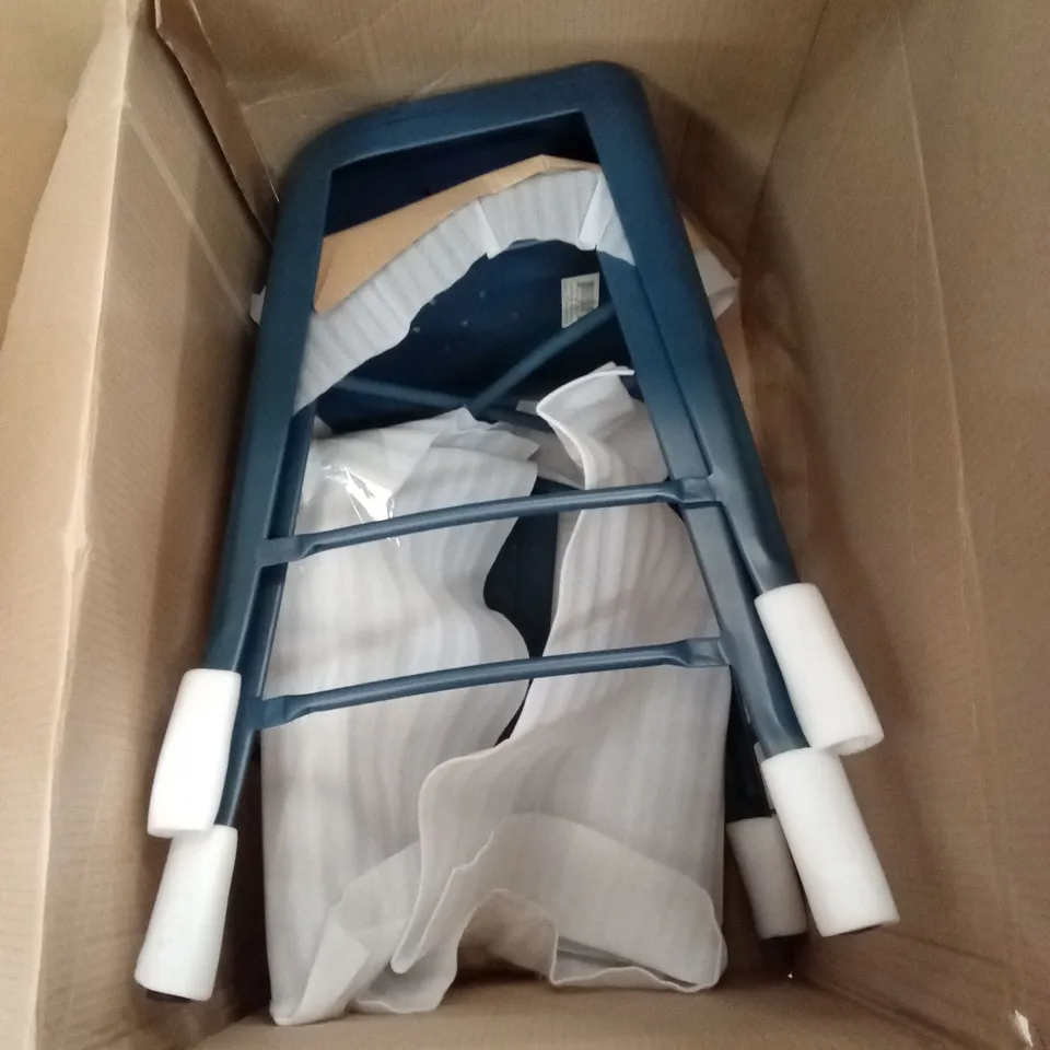BOXED SET OF 2 DOVERCLIFF BAR & COUNTER STOOLS - DISTRESSED BLUE (1 BOX)