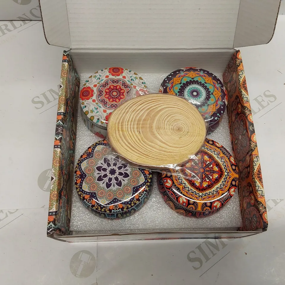 BOXED BRAND NEW 4PCS SCENTED CANDLE GIFT SET // VANILLA, LAVENDER, ROSE, JASMINE 