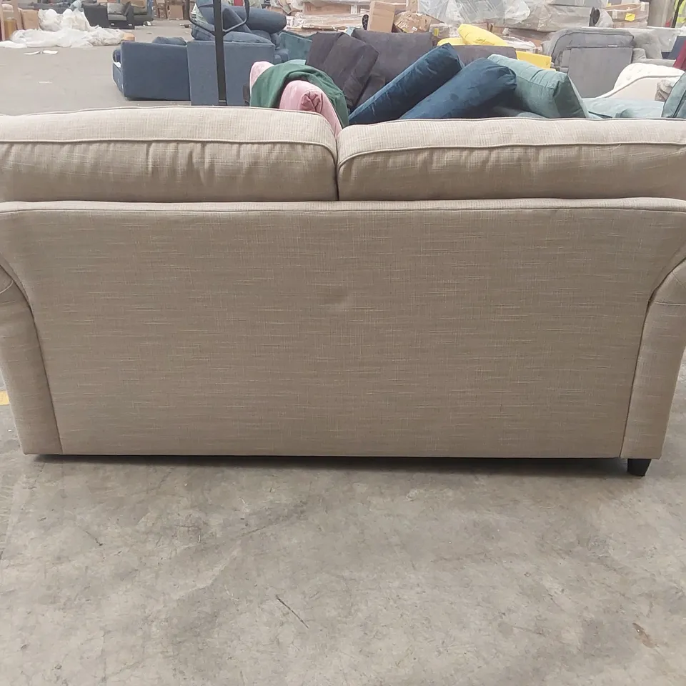 QUALITY DESIGNER 4 SEATER FABRIC UPHOLSTERED SOFA BED