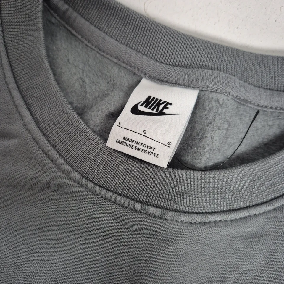 NIKE SWEATSHIRT – GREY, MEN'S UK LARGE