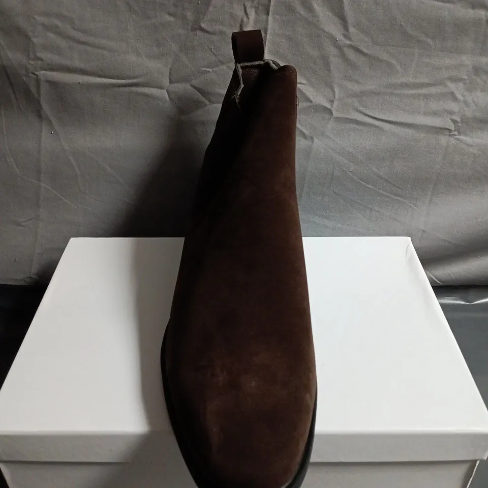 BROWN SUEDE CHELSEA BOOTS – MEN'S - UK SIZE 12