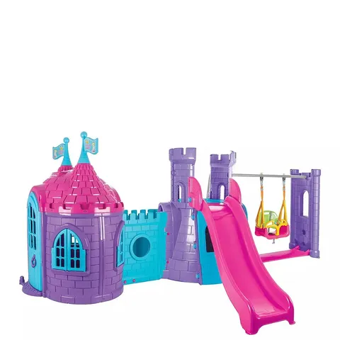 BOXED PILSAN CHATEAU SWING AND SLIDE SET - PURPLE (2 BOXES)