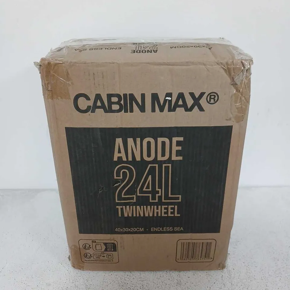 BOXED CABIN MAX ANODE 24L TWINWHEEL CABIN SUITCASE IN ENDLESS SEA